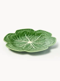 New BORDALLO PINHEIRO Assiettes plates Cabbage, 4 pièces