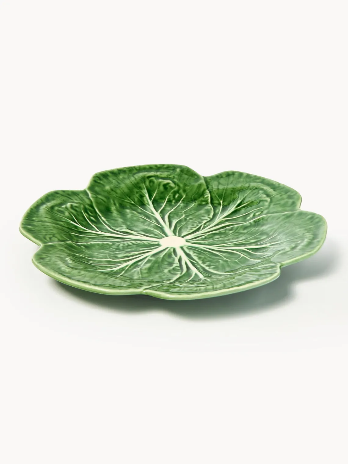 New BORDALLO PINHEIRO Assiettes plates Cabbage, 4 pièces