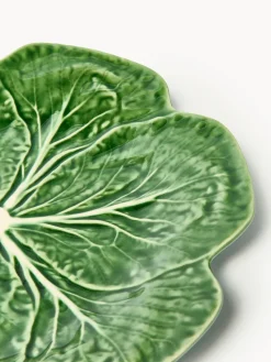 New BORDALLO PINHEIRO Assiettes plates Cabbage, 4 pièces
