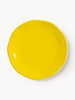 Clearance &k Amsterdam Assiettes plates en porcelaine Fine Bon Chine Perle, 2 pièces Jaune