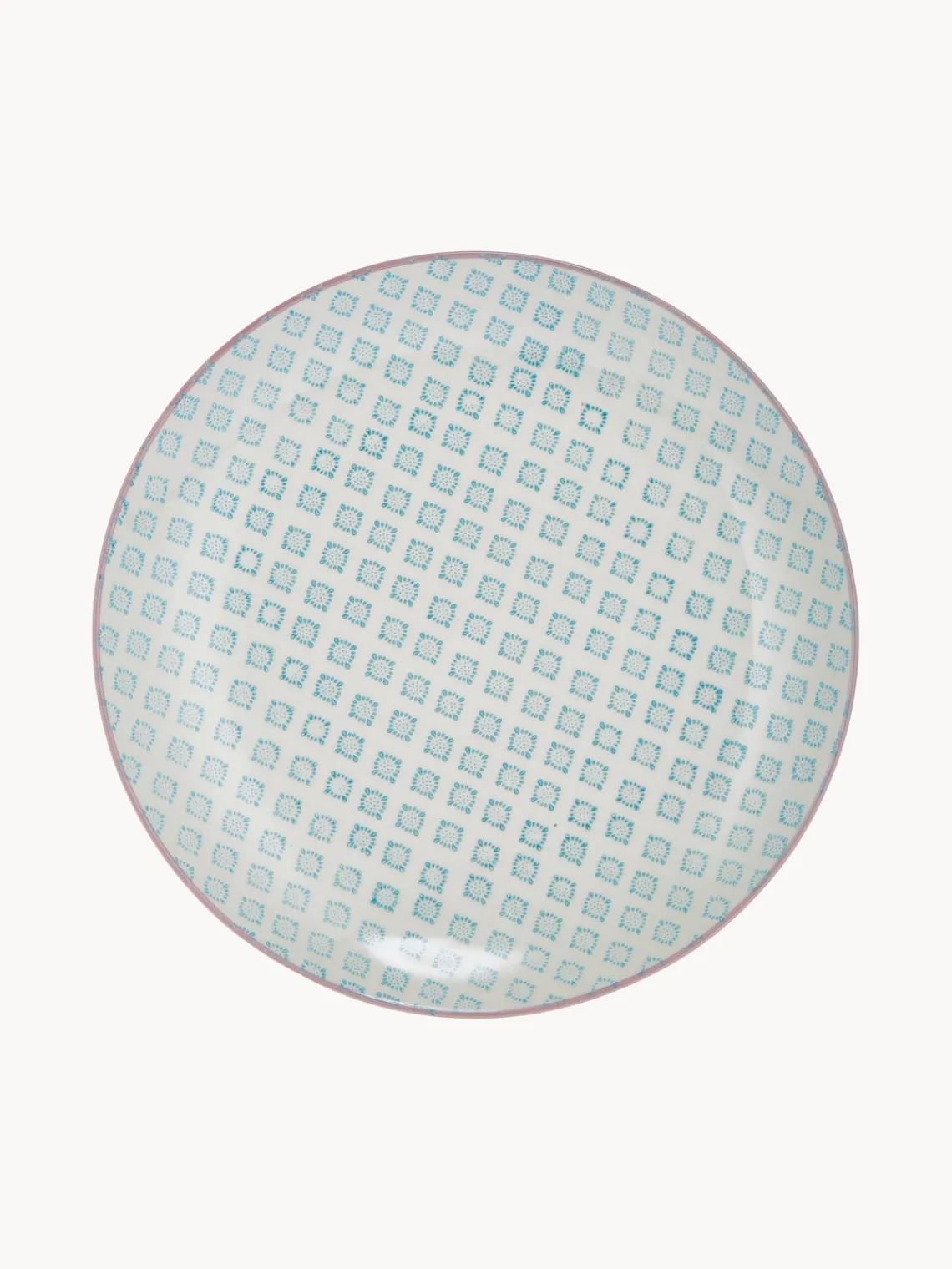Discount Bloomingville Assiettes plates peintes à la main Patrizia, 3 élém.