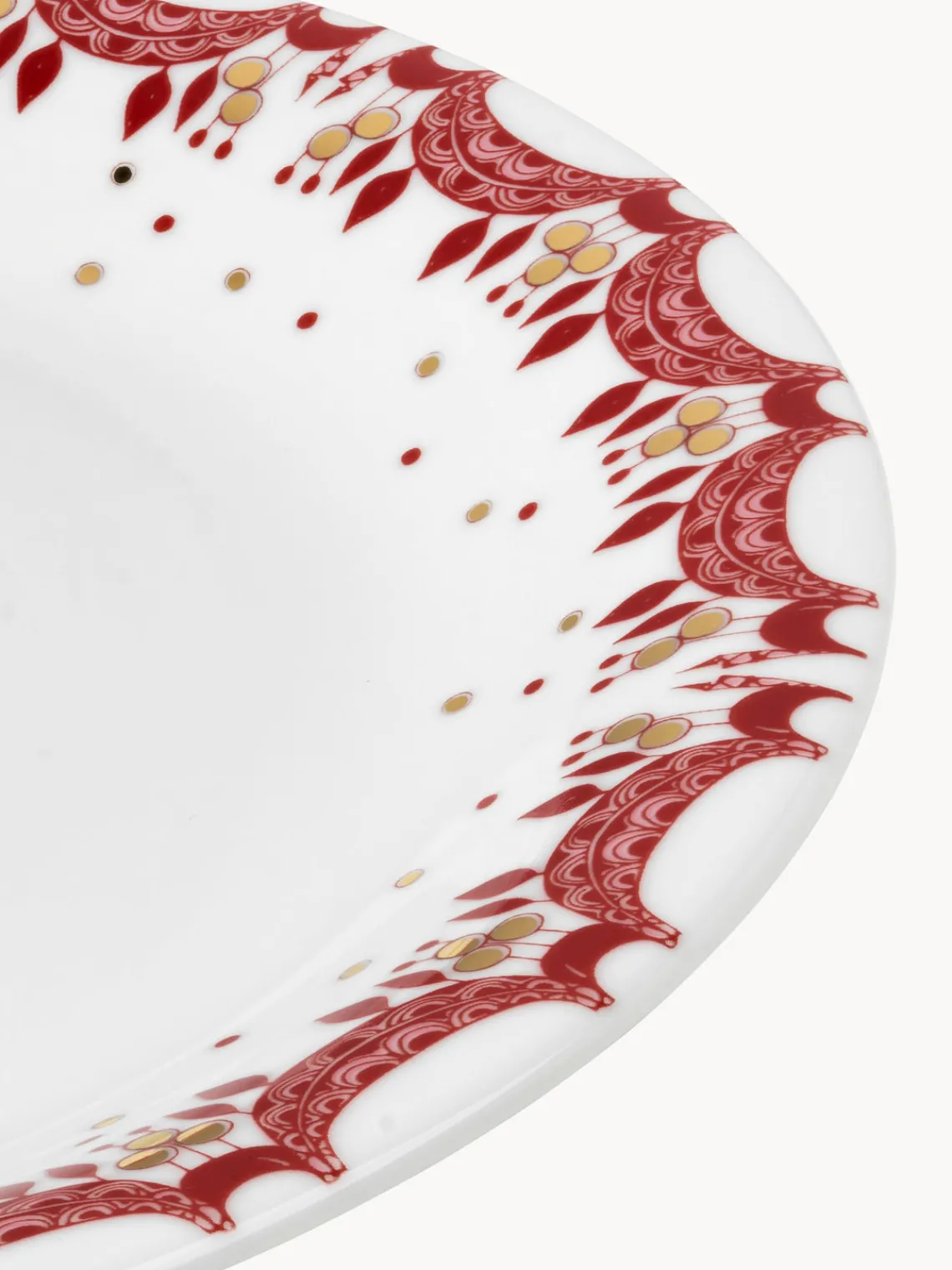 Fashion Bjørn Wiinblad Assiettes plates peintes à la main Guirlande, 4 pièces