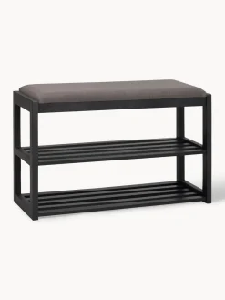 Sale Rowico Banc avec rangement en chêne Confetti Noir, gris foncé
