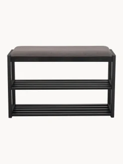 Sale Rowico Banc avec rangement en chêne Confetti Noir, gris foncé