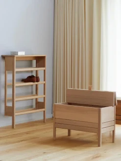 New Form & Refine Banc en avec espace de rangement A Line Chêne