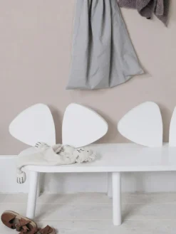 Sale Nofred Banc pour enfants en bois de chêne Mouse Blanc