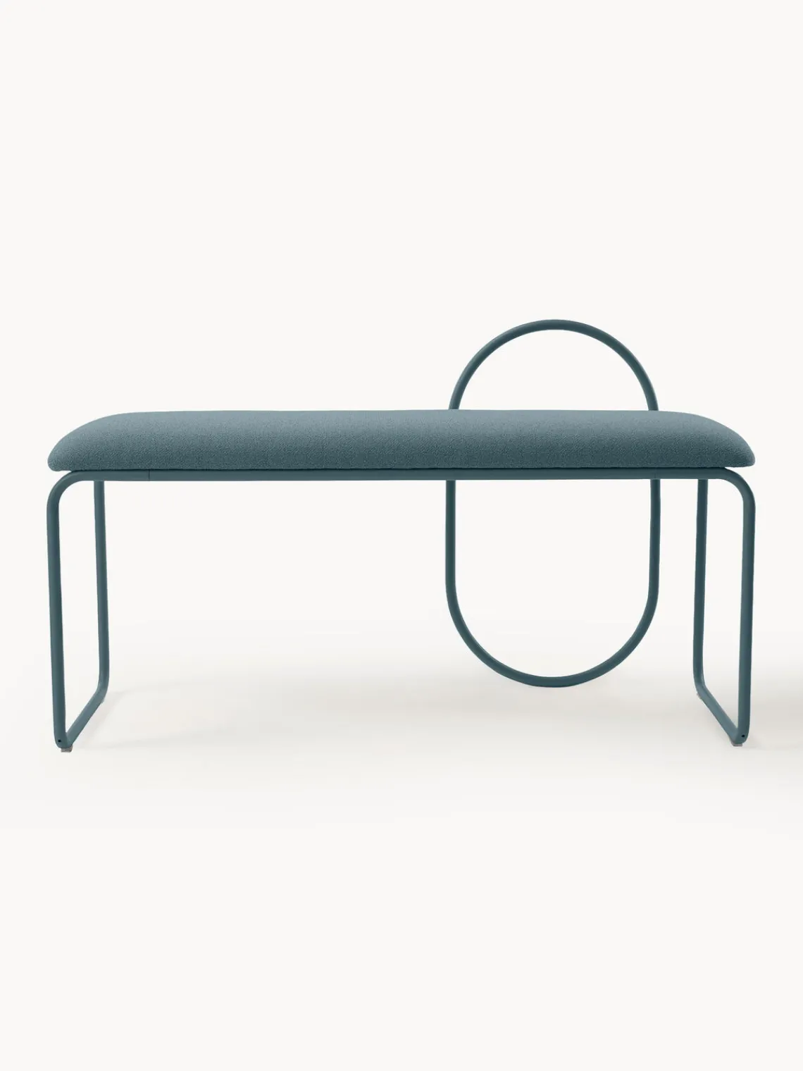 New AYTM Banc rembourré Angui Tissu gris-bleu