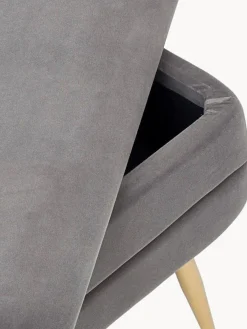 New Bizzotto Banquette en velours avec rangement Pavlina