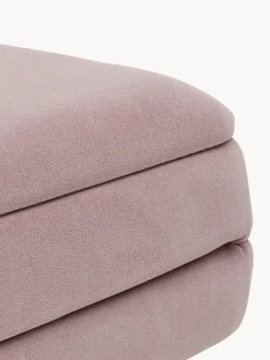 Discount Bizzotto Banquette en velours avec rangement Pavlina Velours mauve, pieds dorés