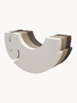 Clearance bObles Bascule Elephant, larg. 45 cm Blanc cassé, beige, brun foncé