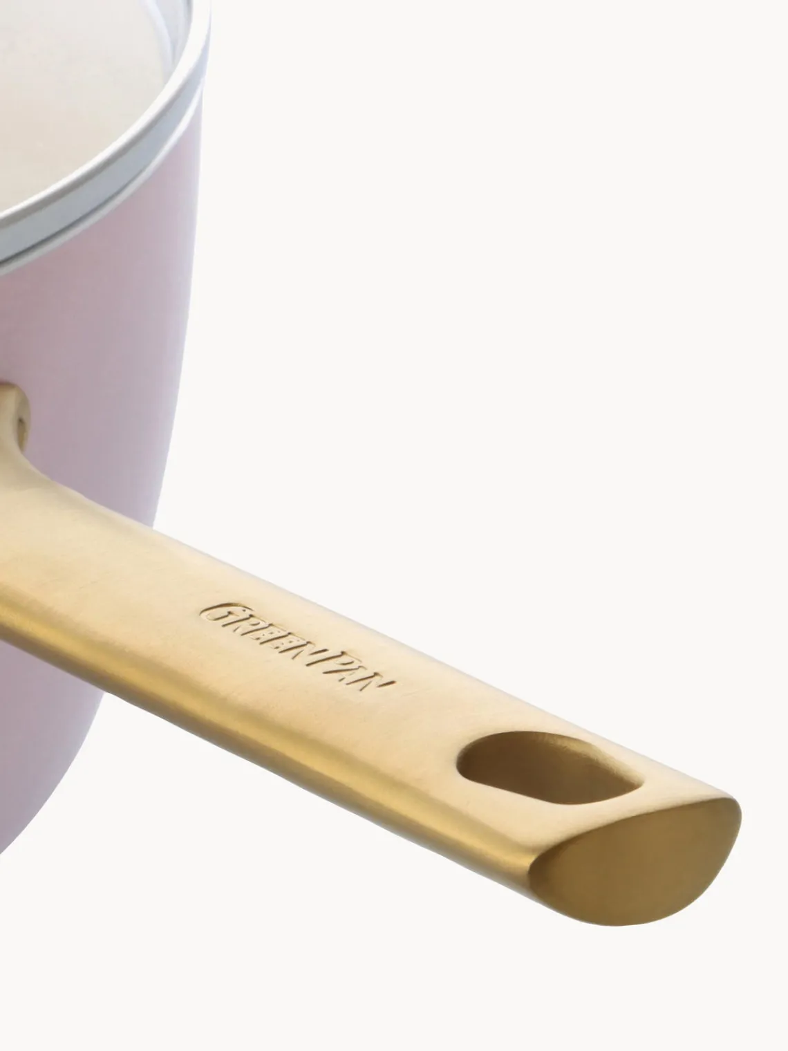 Outlet GreenPan Batterie de cuisine avec revêtement antiadhésif Padova, 10 élém. Rose, doré