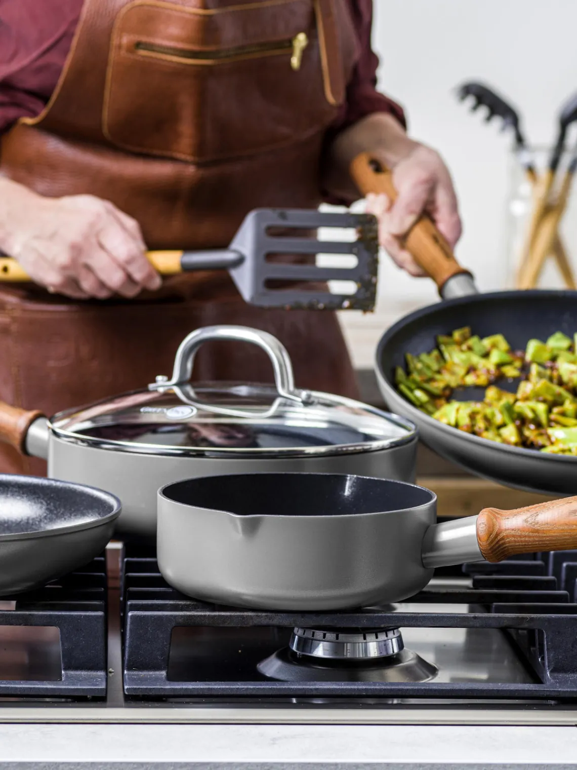 Online GreenPan Batterie de cuisine avec revêtement antiadhésif Mayflower Pro, 8 élém.