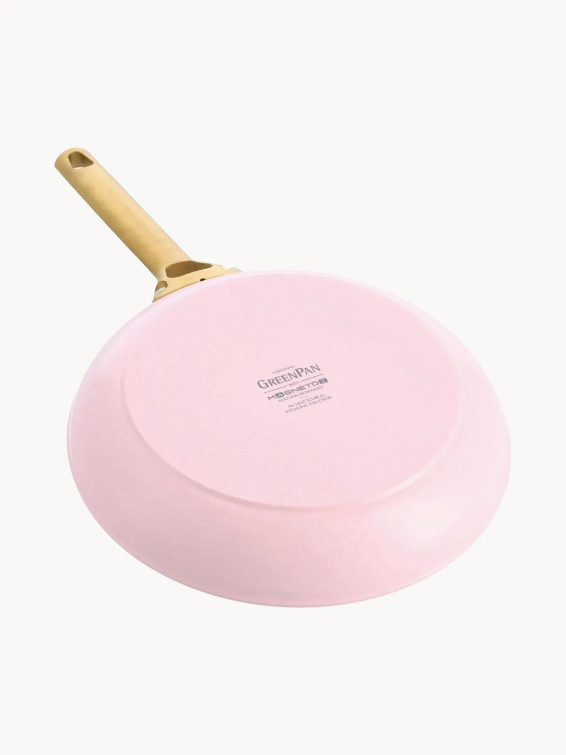 Clearance GreenPan Batterie de cuisine avec revêtement antiadhésif Padova, 10 élém. Rose, blanc crème, doré