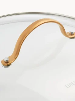 Clearance GreenPan Batterie de cuisine avec revêtement antiadhésif Padova, 10 élém. Rose, blanc crème, doré