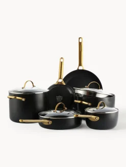 Sale GreenPan Batterie de cuisine avec revêtement antiadhésif Padova, 10 élém. Noir, doré