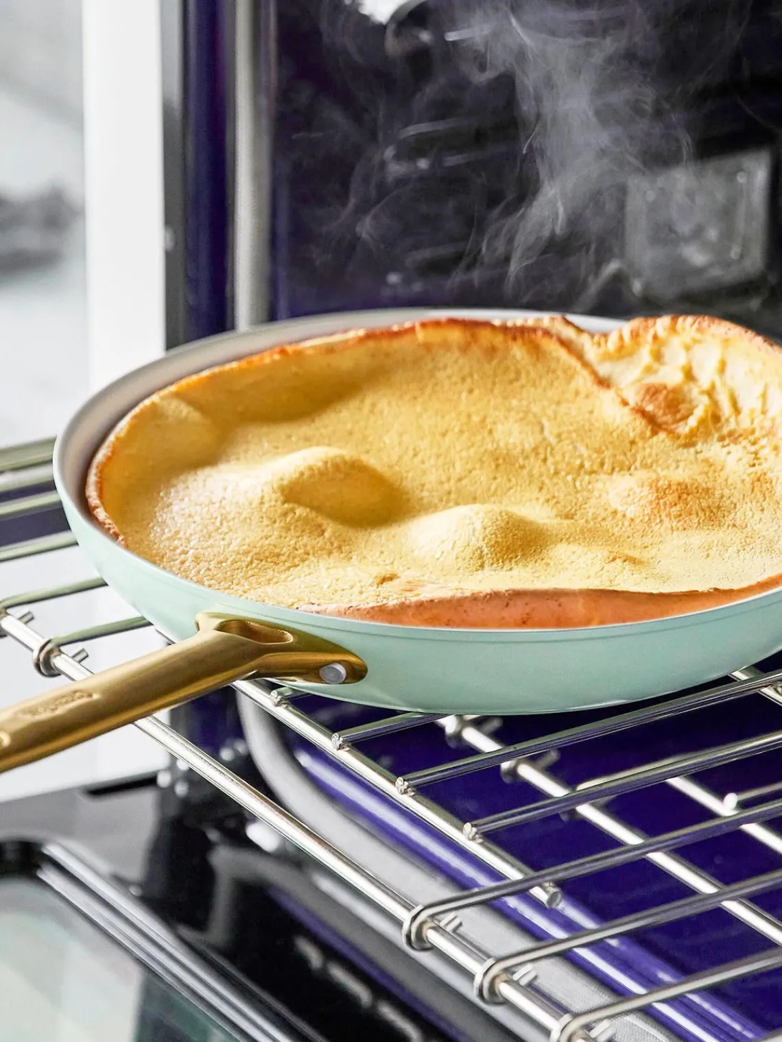 New GreenPan Batterie de cuisine avec revêtement antiadhésif Padova, 10 élém. Vert menthe, blanc crème, doré