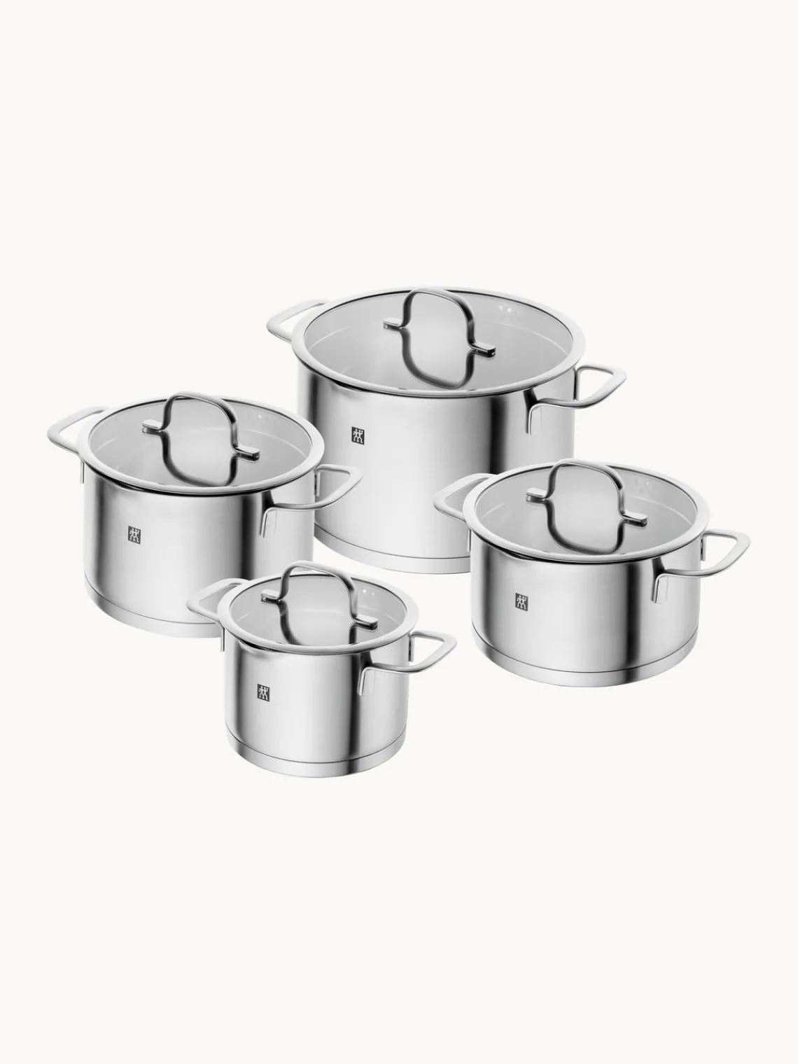 Best ZWILLING Batterie de cuisine en acier inoxydable TrueFlow, 4 pièces