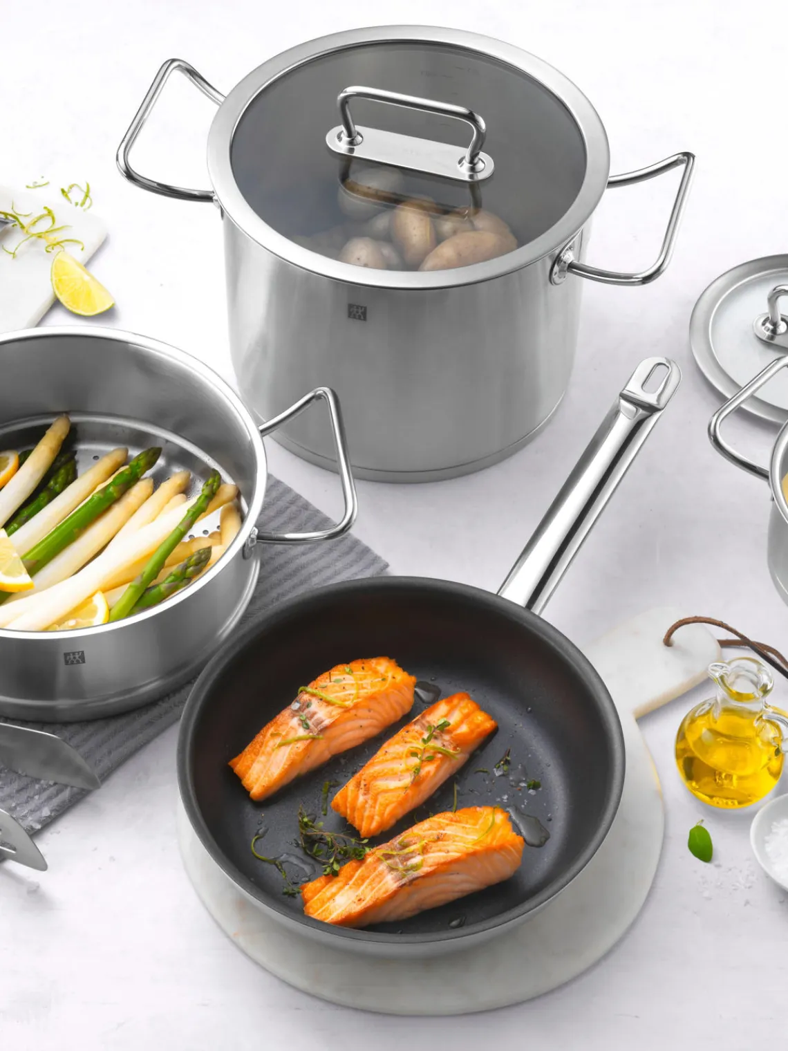 Sale ZWILLING Batterie de cuisine en acier inoxydable Pro, 5 élém.