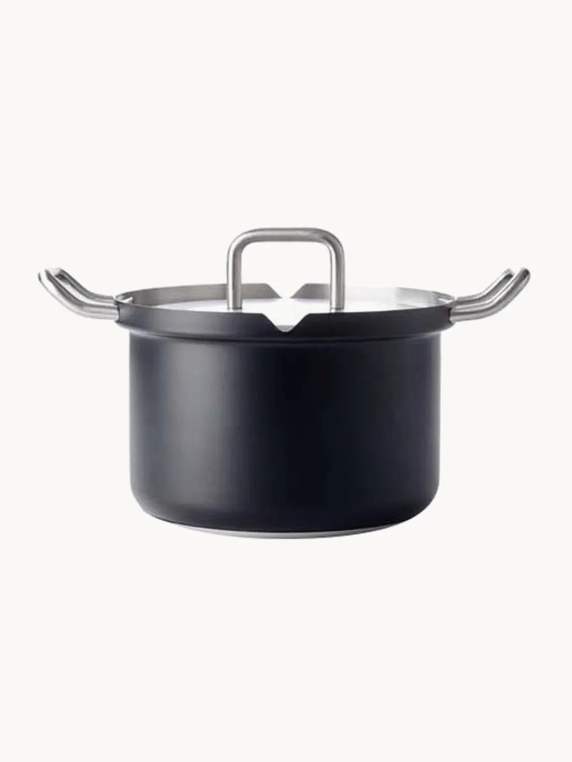 Discount BK Batterie de cuisine en acier inoxydable Q-Linair, 4 élém. Noir