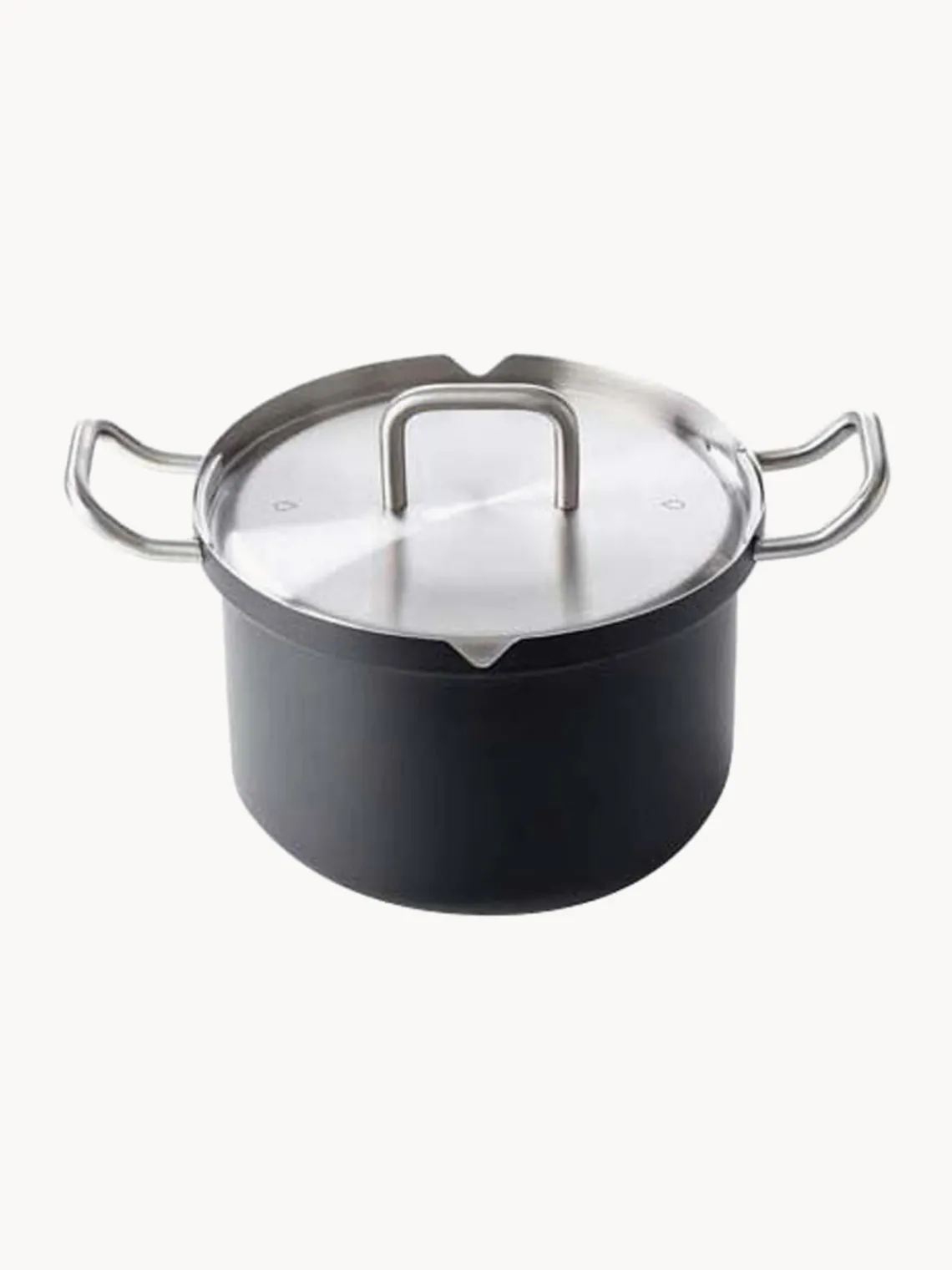 Discount BK Batterie de cuisine en acier inoxydable Q-Linair, 4 élém. Noir