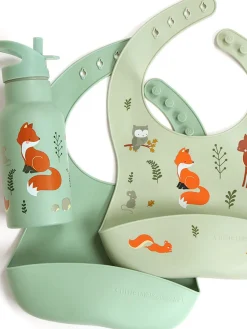Clearance A Little Lovely Company Bavoirs en silicone Forest, 2 élém.