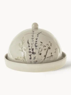 Sale Bloomingville Beurrier artisanal avec motif botanique Bea