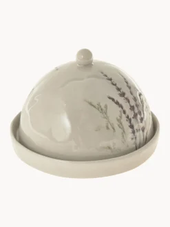 Sale Bloomingville Beurrier artisanal avec motif botanique Bea