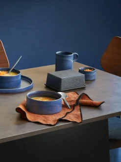Sale ASA Selection Beurrier en porcelaine Demir Noir, chiné