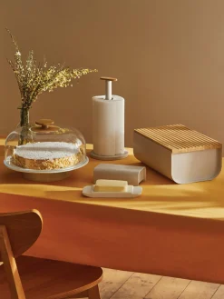 Outlet ALESSI Beurrier Mattina Grège, blanc