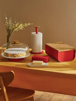 Clearance ALESSI Beurrier Mattina Rouge, blanc