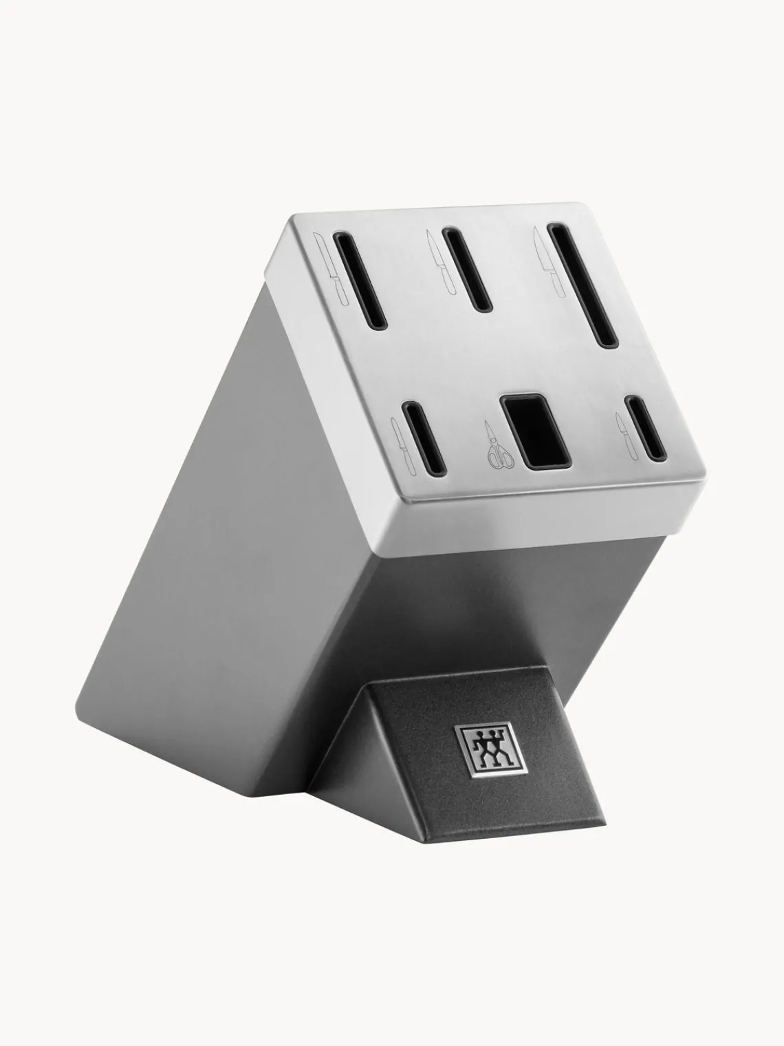 Clearance ZWILLING Bloc couteaux auto-affûtants Gourmet, 7 élém. Gris, argenté, noir