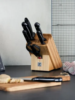 Best ZWILLING Bloc couteaux en bois de bambou Twin Chef, 8 élém.