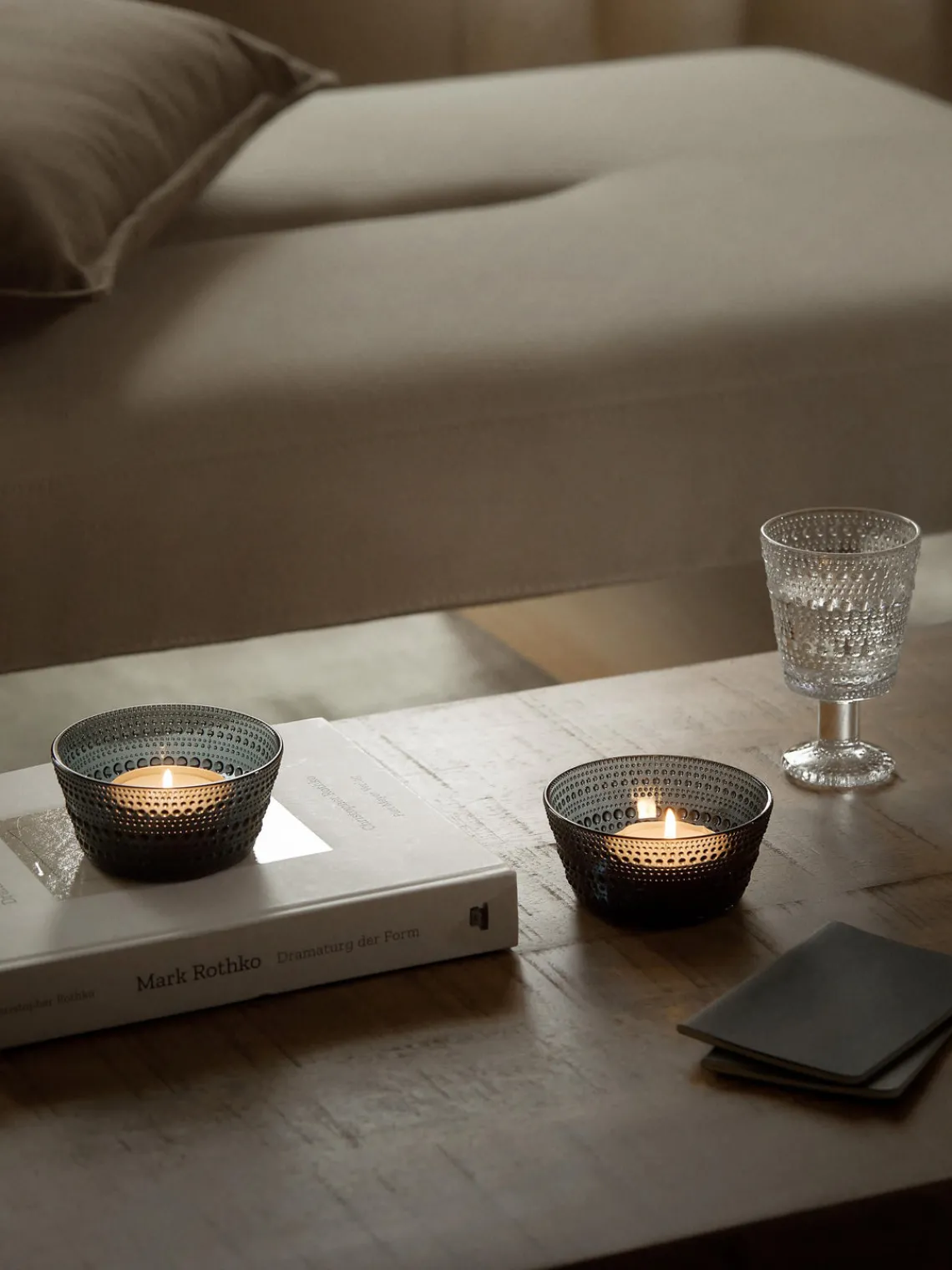 Discount iittala Bol à dip en verre Kastehelmi Gris foncé, transparent