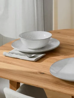New Broste Copenhagen Bol artisanal Nordic Sand, Ø 21 cm Gris clair, chiné