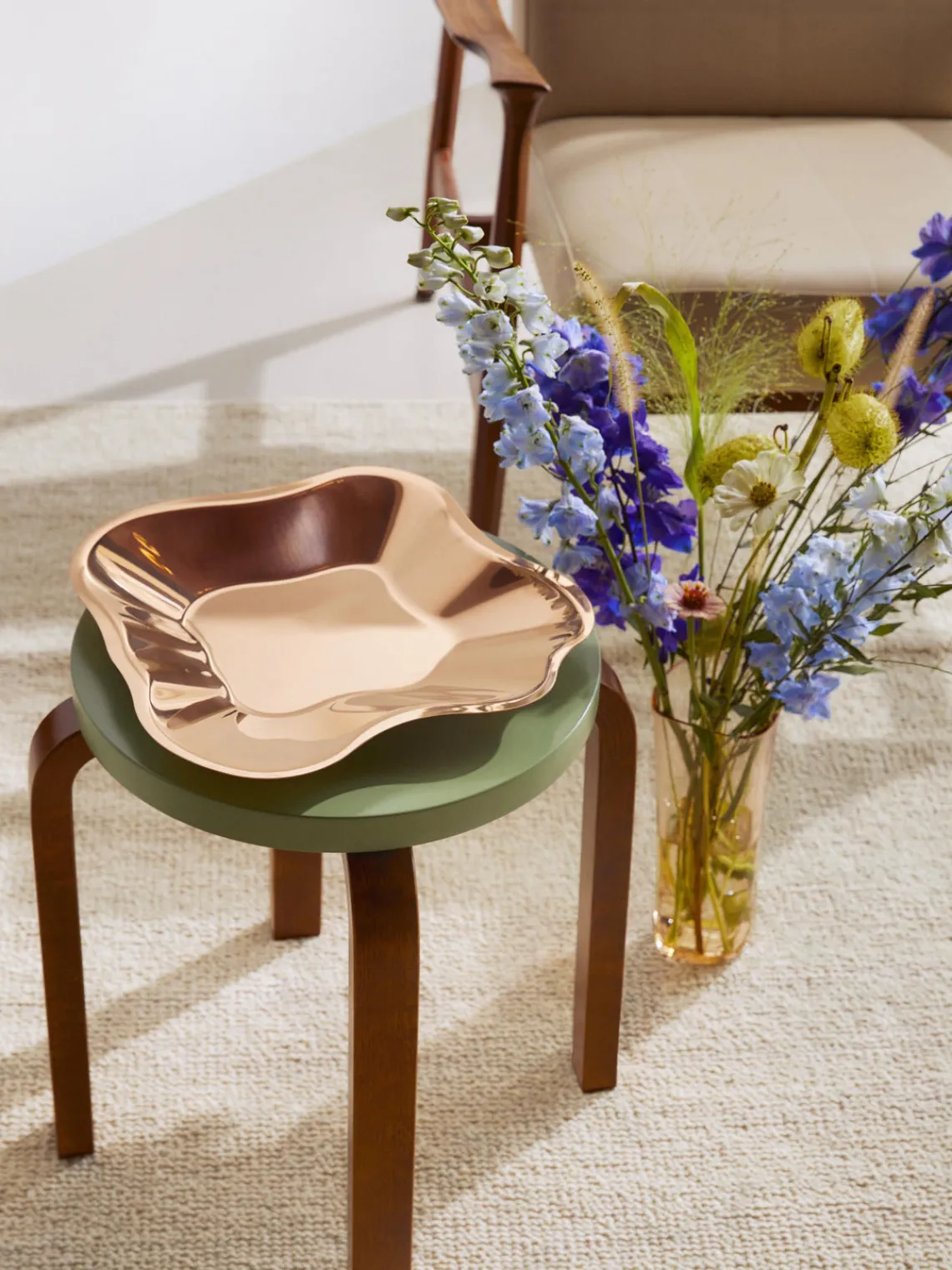 Outlet iittala Bol décoratif en acier inoxydable Alvar Aalto Doré