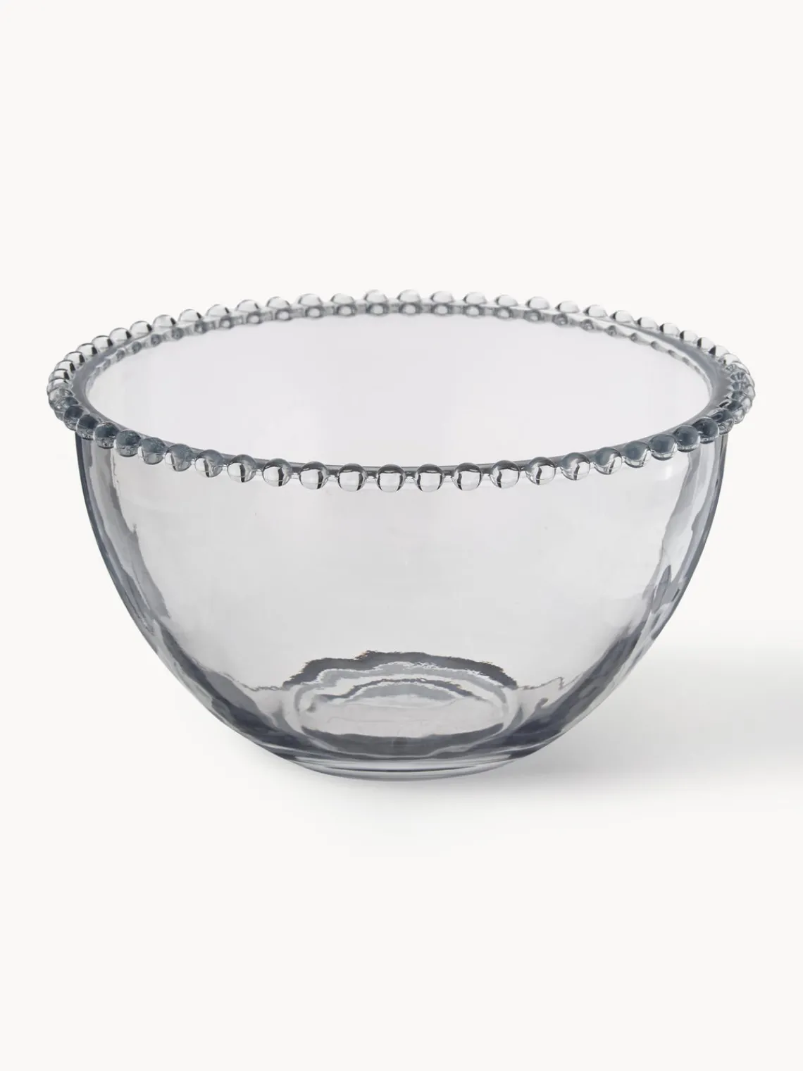 Sale Cote Table Bol en verre avec décor sur le bord Perles