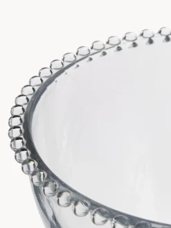 Sale Cote Table Bol en verre avec décor sur le bord Perles