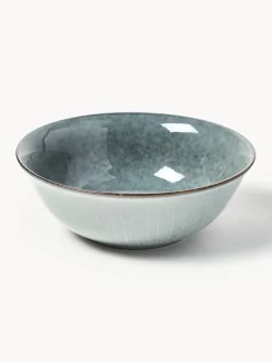 Sale Broste Copenhagen Bol artisanal Nordic Sea, Ø 21 cm Gris-bleu, chiné