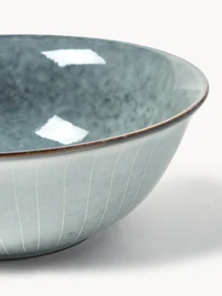 Sale Broste Copenhagen Bol artisanal Nordic Sea, Ø 21 cm Gris-bleu, chiné