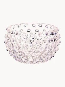 Hot ANNA VON LIPA Bols à snacks soufflés bouche Hobnail, 4 pièces Transparent