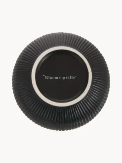 Clearance Bloomingville Bols à surface striée mate Neri, 2 pièces