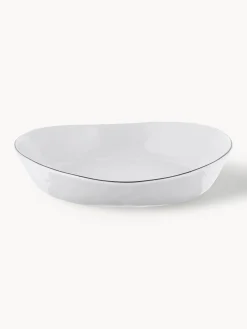 New Broste Copenhagen Bols artisanaux en porcelaine Salt, Ø 20 cm, 2 pièces