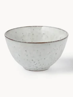 Outlet Broste Copenhagen Bols artisanaux Nordic Sand, 4 pièces Gris clair, chiné