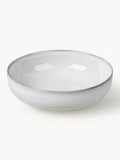 Hot Broste Copenhagen Bols artisanaux Nordic Sand, Ø 17 cm, 4 pièces Gris clair, chiné