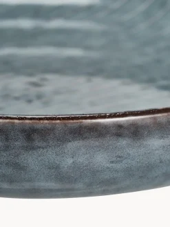 Online Broste Copenhagen Bols artisanaux Nordic Sea, 4 pièces Gris-bleu, chiné