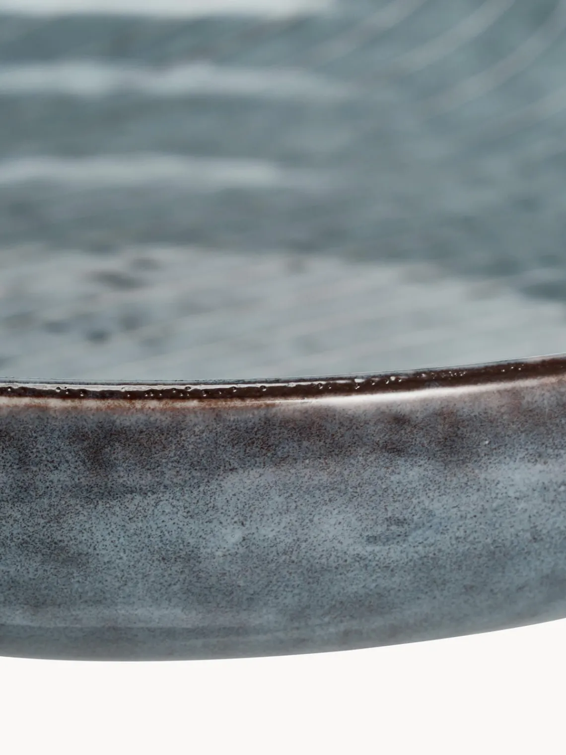 Online Broste Copenhagen Bols artisanaux Nordic Sea, 4 pièces Gris-bleu, chiné