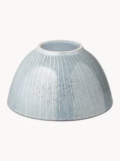 Hot Broste Copenhagen Bols artisanaux Nordic Sea, 4 pièces Gris-bleu, chiné