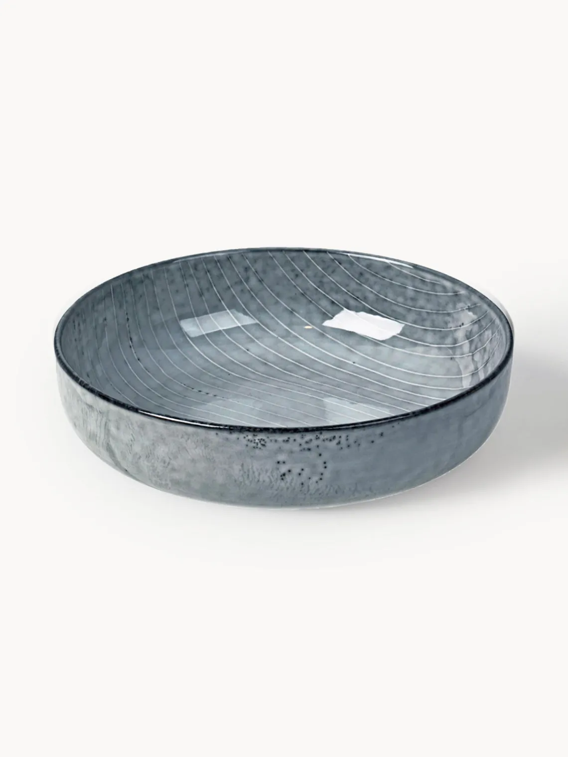 Outlet Broste Copenhagen Bols artisanaux Nordic Sea, Ø 17 cm, 4 pièces Gris-bleu, chiné