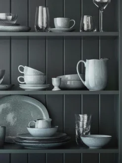 Outlet Broste Copenhagen Bols artisanaux Nordic Sea, Ø 17 cm, 4 pièces Gris-bleu, chiné