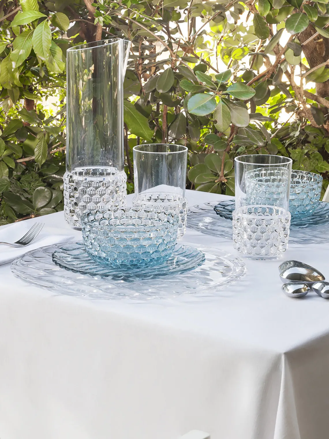 Online Kartell Bols avec surface texturée Jellies, 4 pièces Bleu ciel